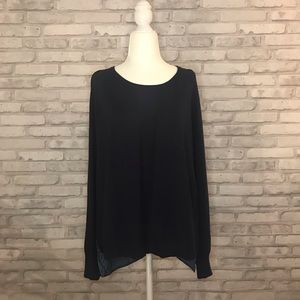 Como Black Blue Sweater Size: Large